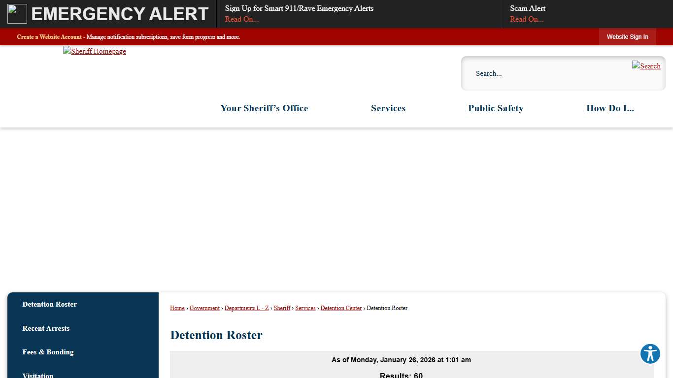 Detention Roster  Blaine County, ID